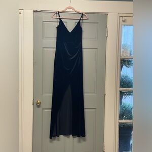 Windsor Black Velvet Maxi Dress